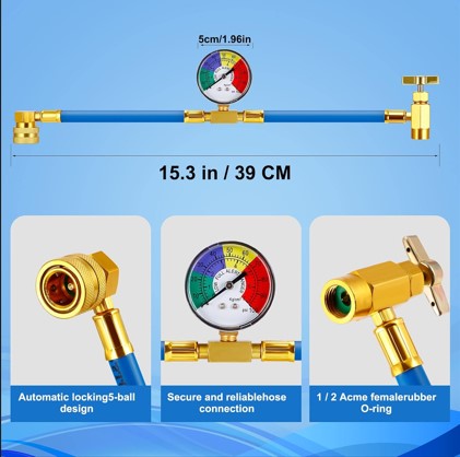 R134A AC Refrigerant Charge Hose
